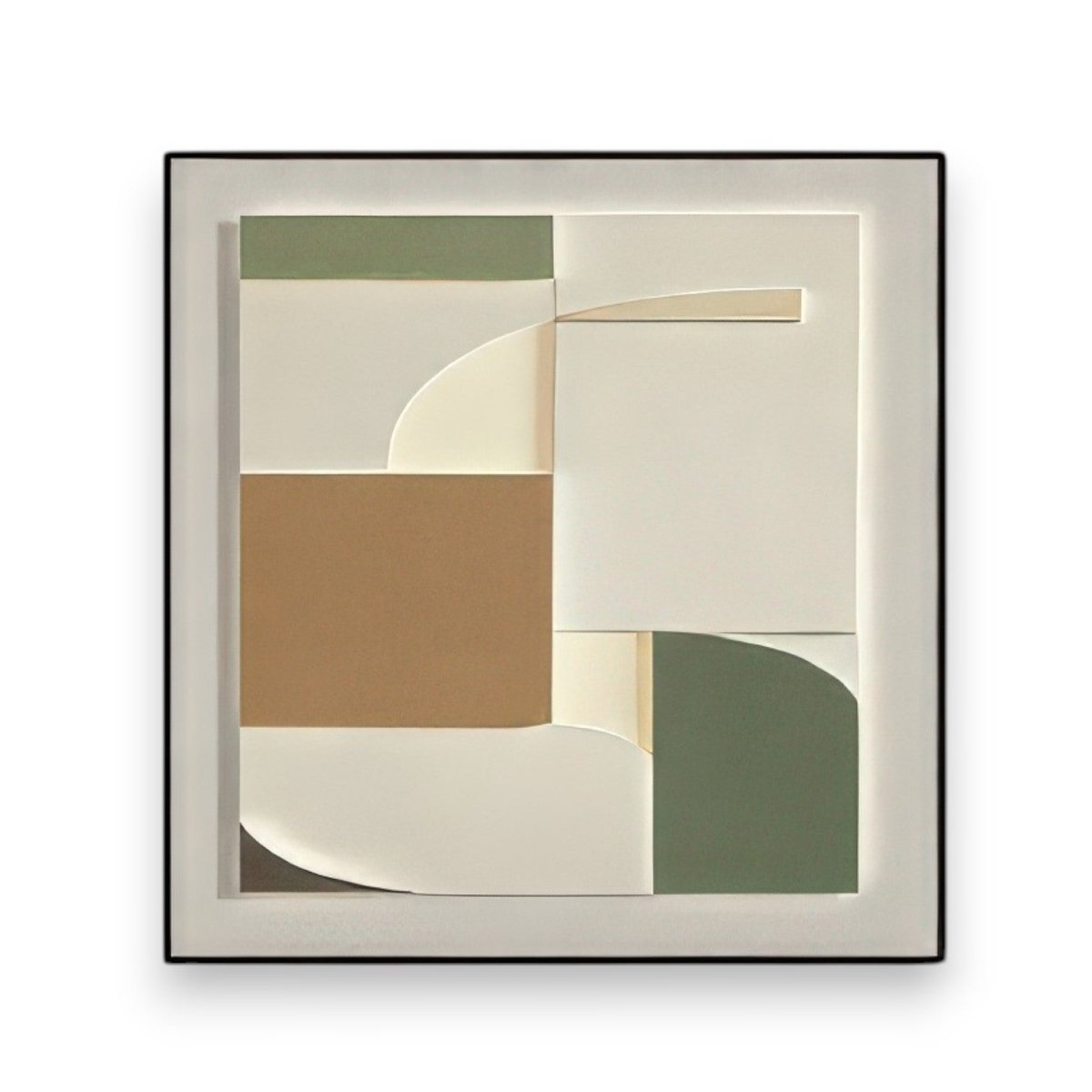 Abstract Textured Block Composition Wall Decor (60 x 60 CM)