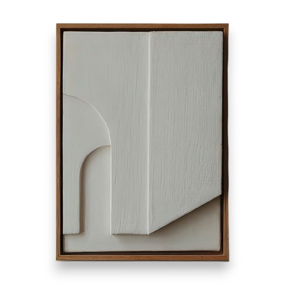 Abstract White Form Study Wall Decor (60 x 90 CM)