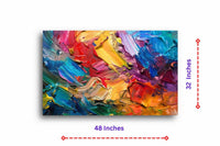 Thumbnail for Abstract:The Artist’s Palette Canvas Wall Painting (36 x 24 Inches)