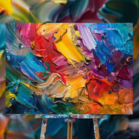 Thumbnail for Abstract:The Artist’s Palette Canvas Wall Painting (36 x 24 Inches)