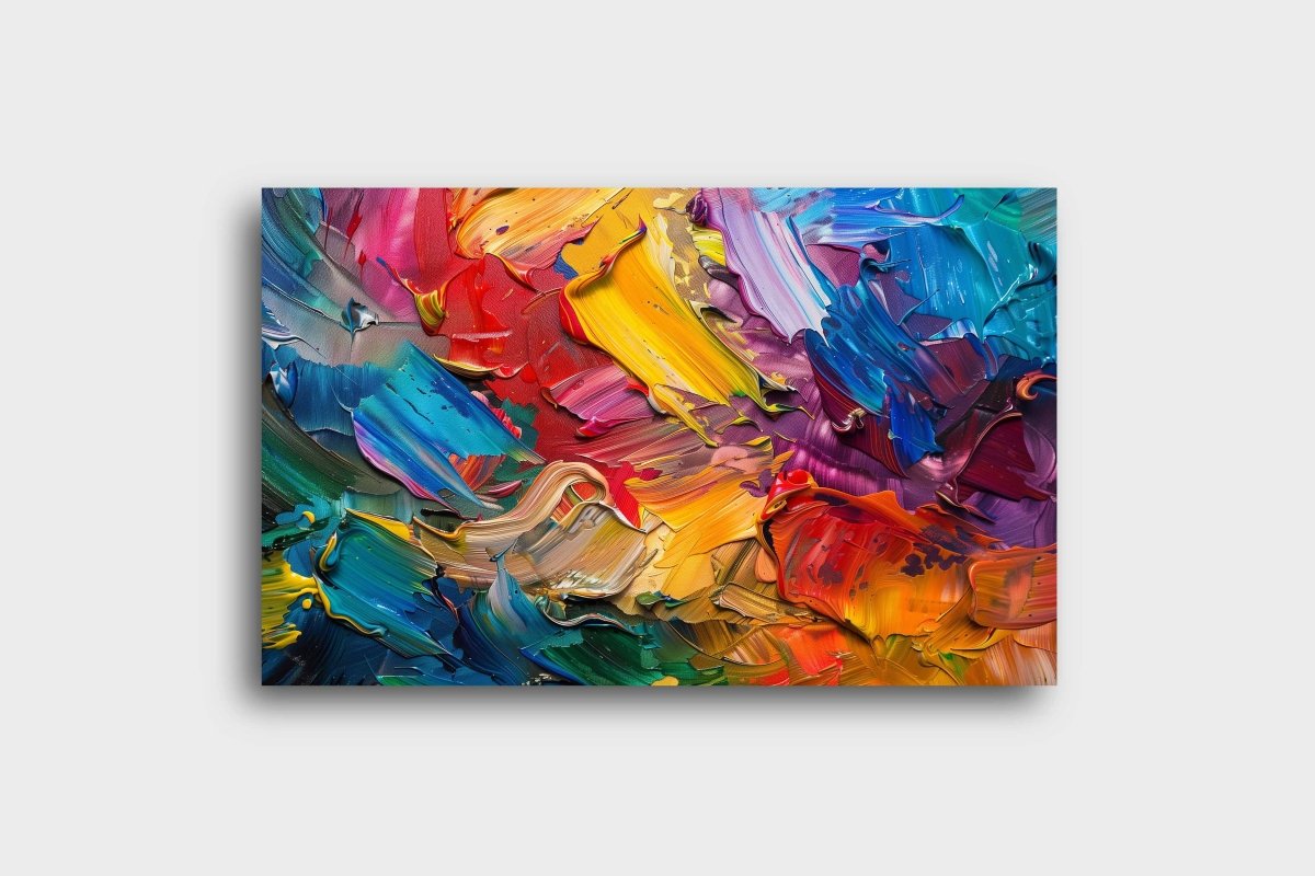 Abstract:The Artist’s Palette Canvas Wall Painting (36 x 24 Inches)