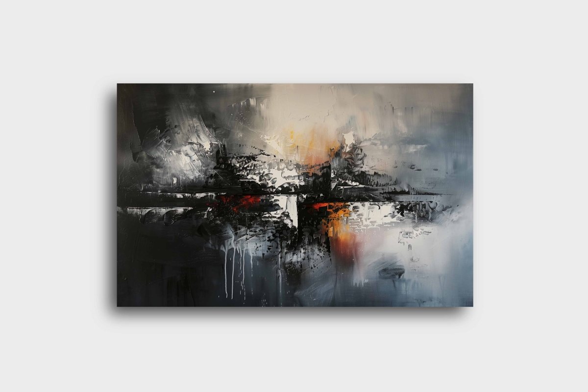 Abstract:The Light and Void Canvas Wall Painting (36 x24 Inches)