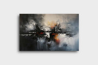 Thumbnail for Abstract:The Light and Void Canvas Wall Painting (36 x24 Inches)