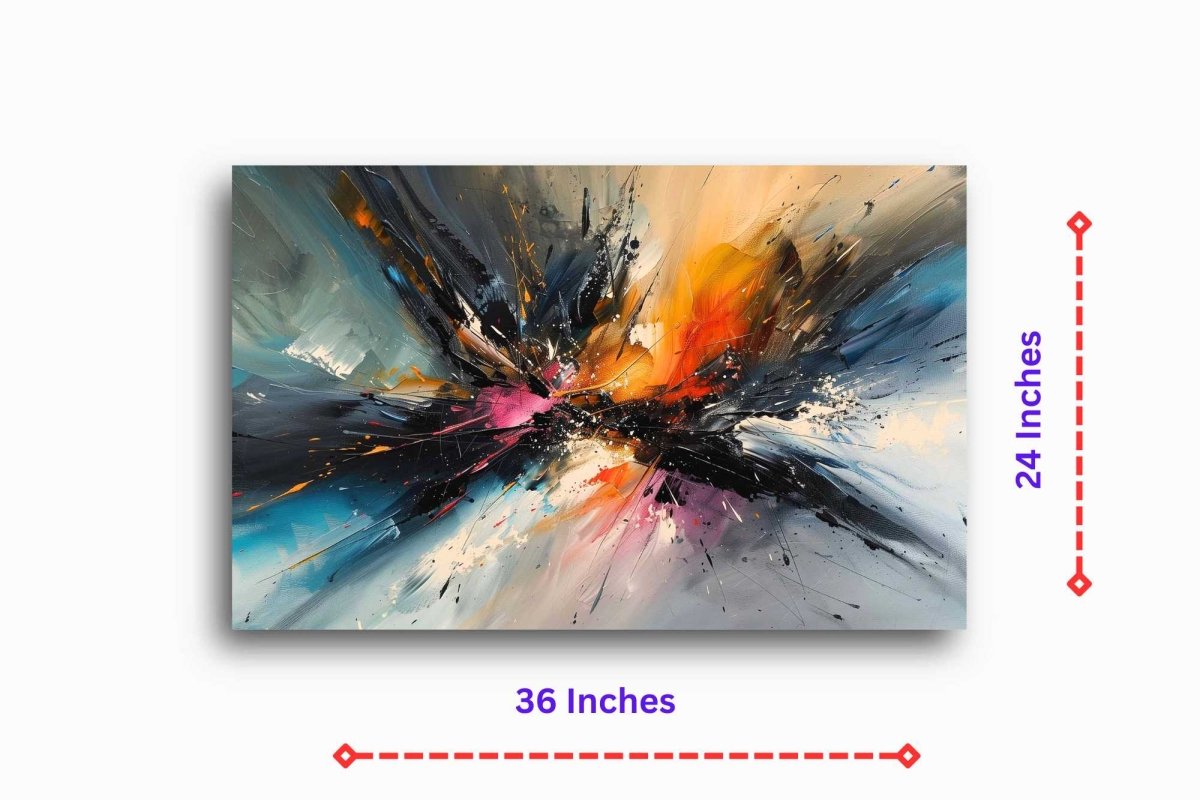 Abstract:The Night Bloom Canvas Wall Painting (36 x 24 Inches)