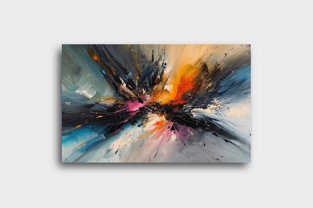 Abstract:The Night Bloom Canvas Wall Painting (36 x 24 Inches)