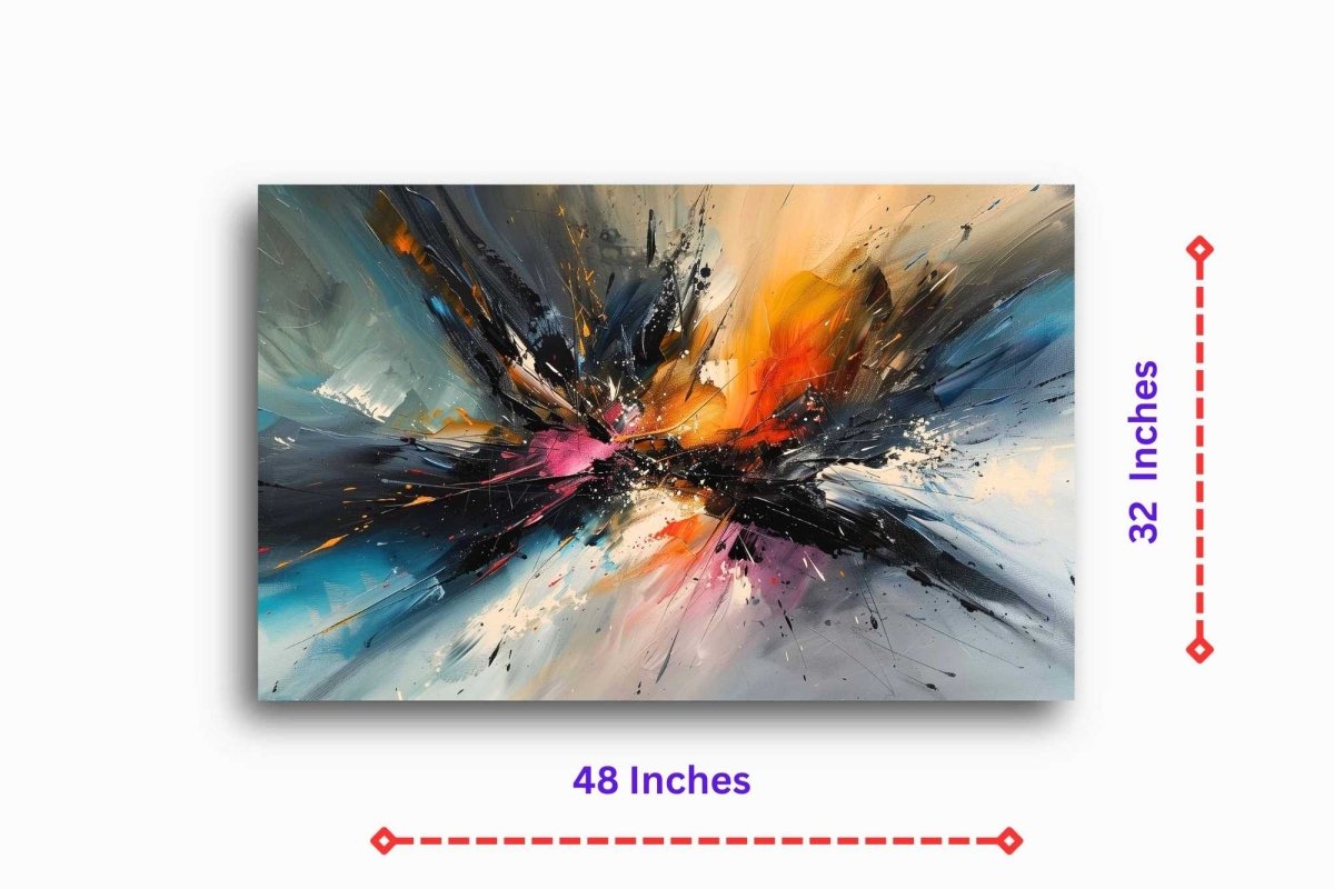 Abstract:The Night Bloom Canvas Wall Painting (36 x 24 Inches)