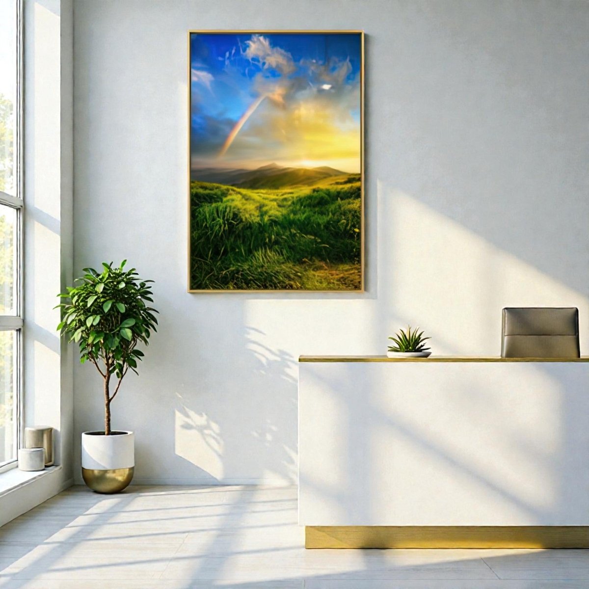 After the Storm: Radiant Rainbow Mountain Canvas