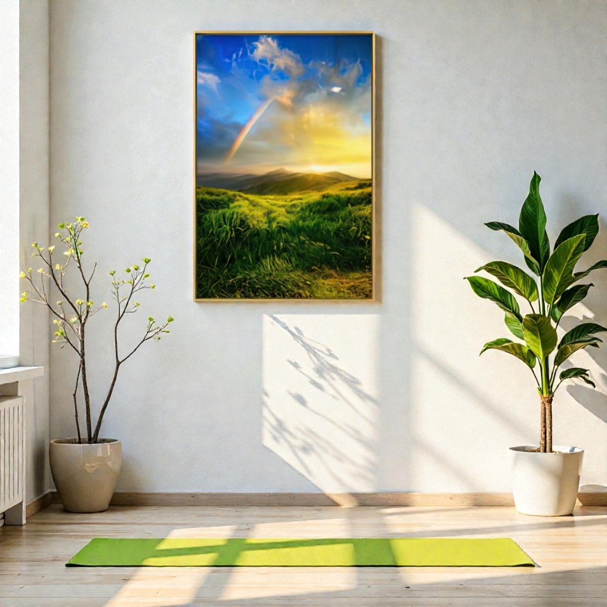 After the Storm: Radiant Rainbow Mountain Canvas