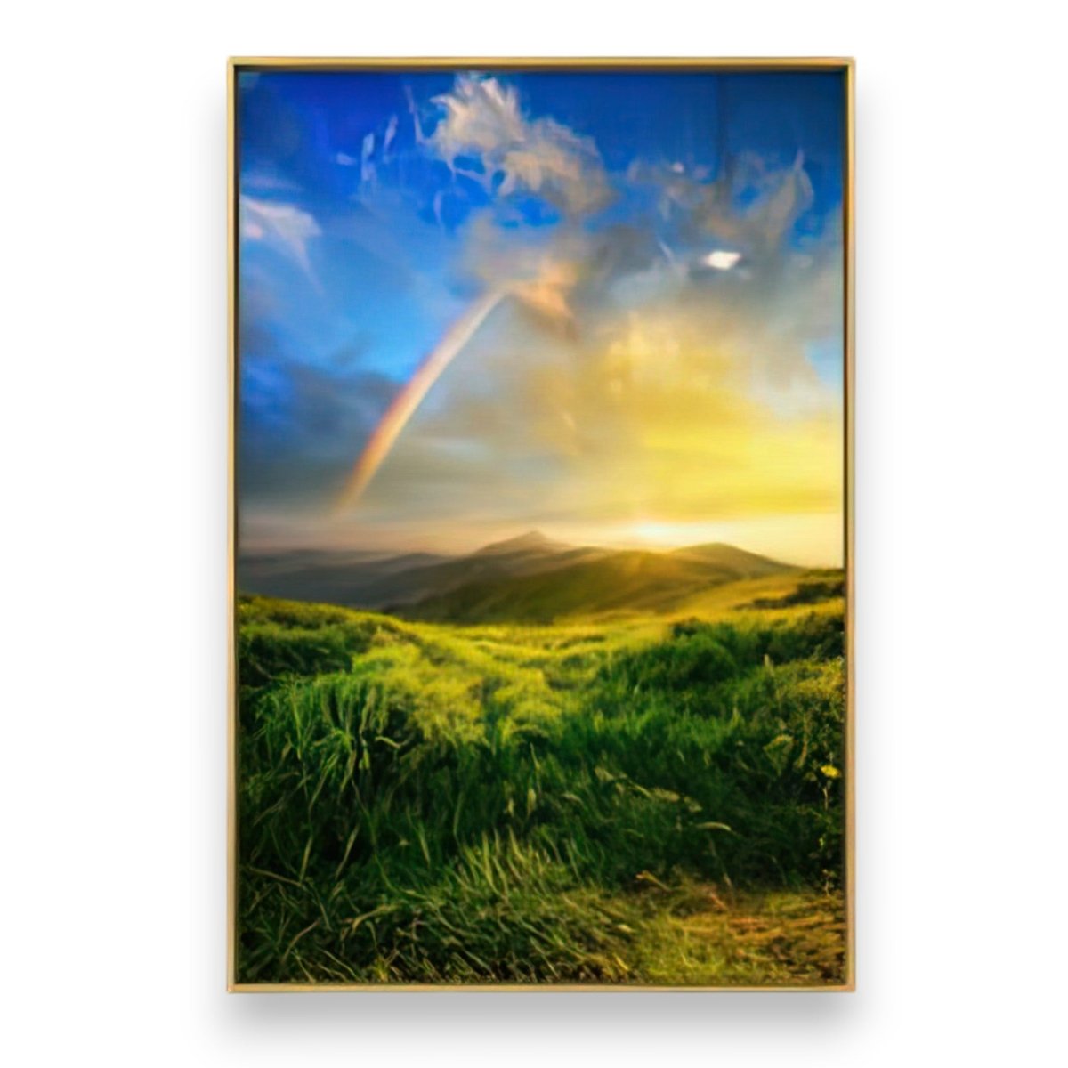 After the Storm: Radiant Rainbow Mountain Canvas