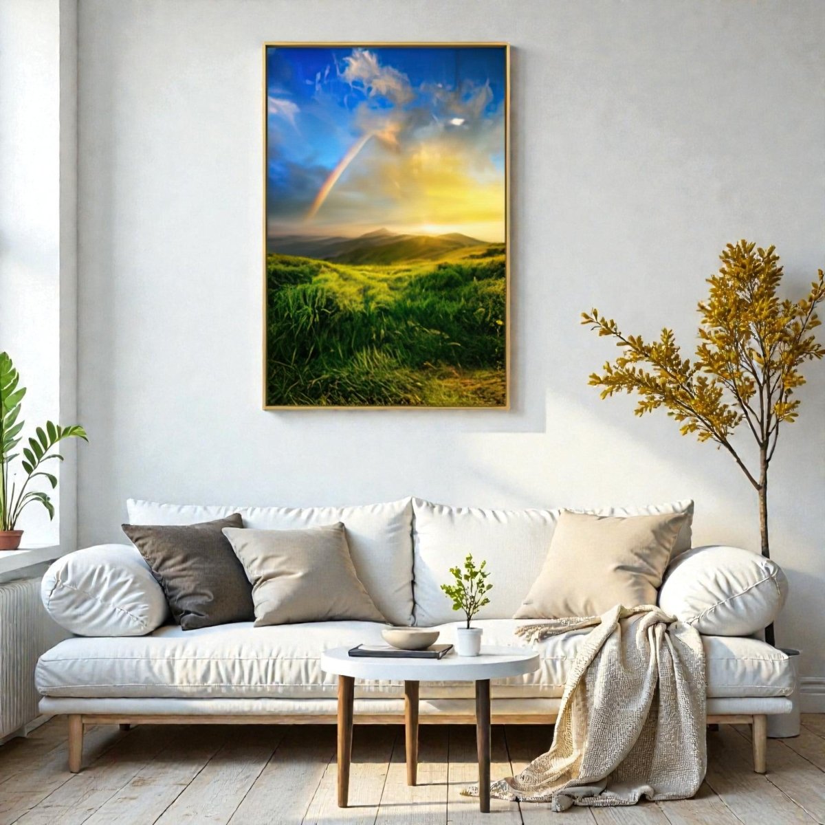 After the Storm: Radiant Rainbow Mountain Canvas