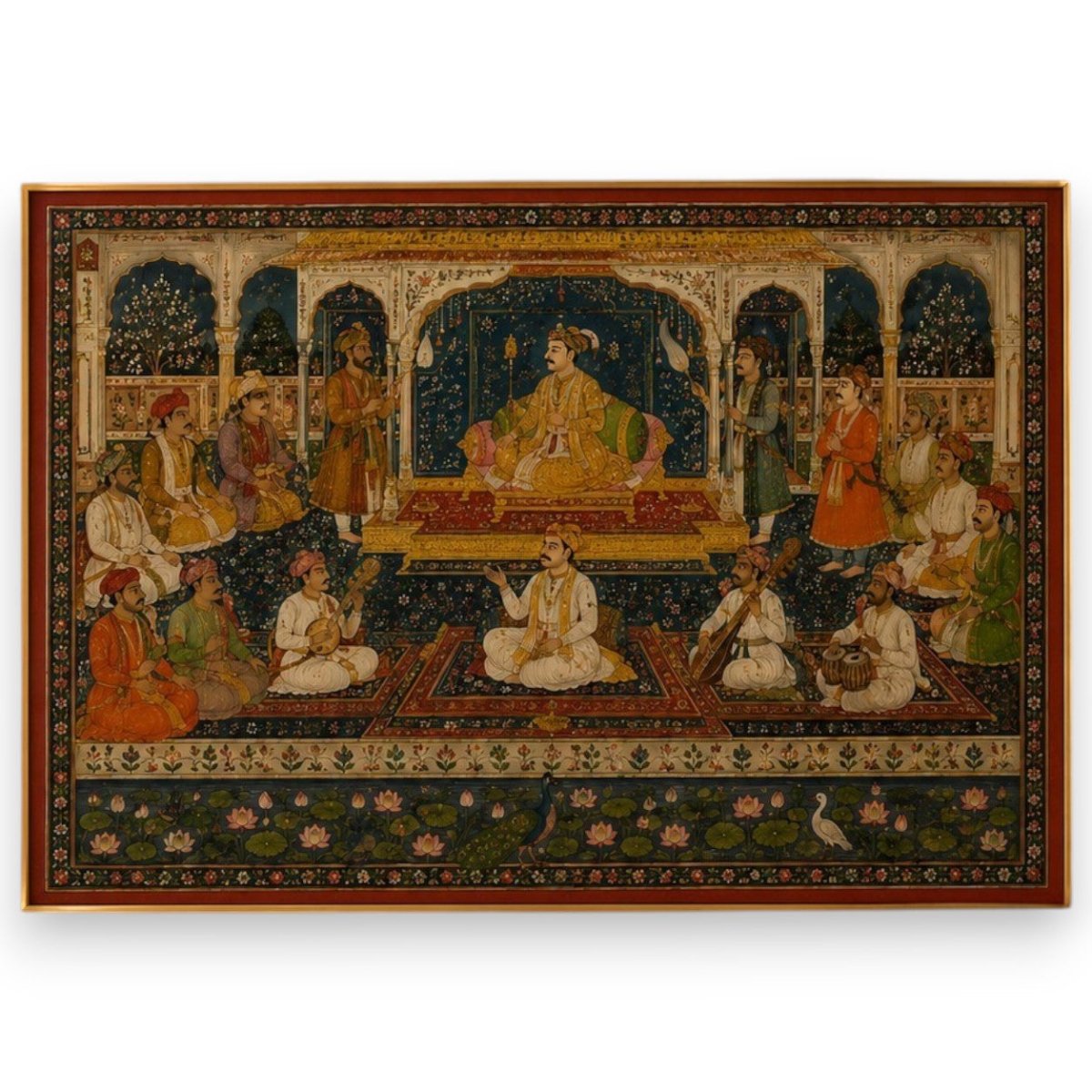 Akbar: The Court of Sangeet Samrat Tansen (36 x 24 Inches)