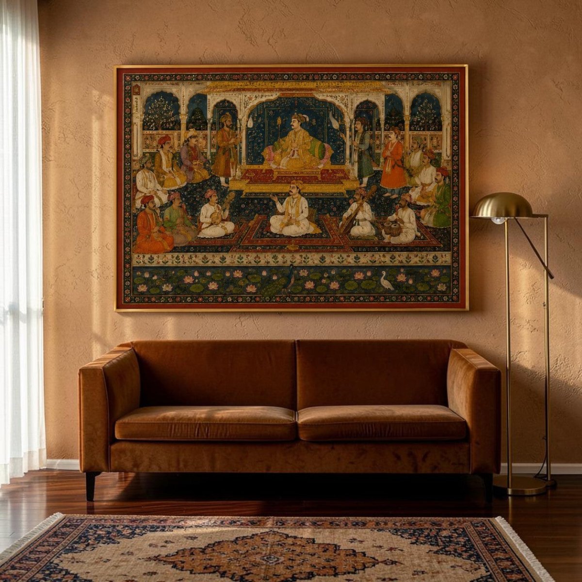 Akbar: The Court of Sangeet Samrat Tansen (36 x 24 Inches)