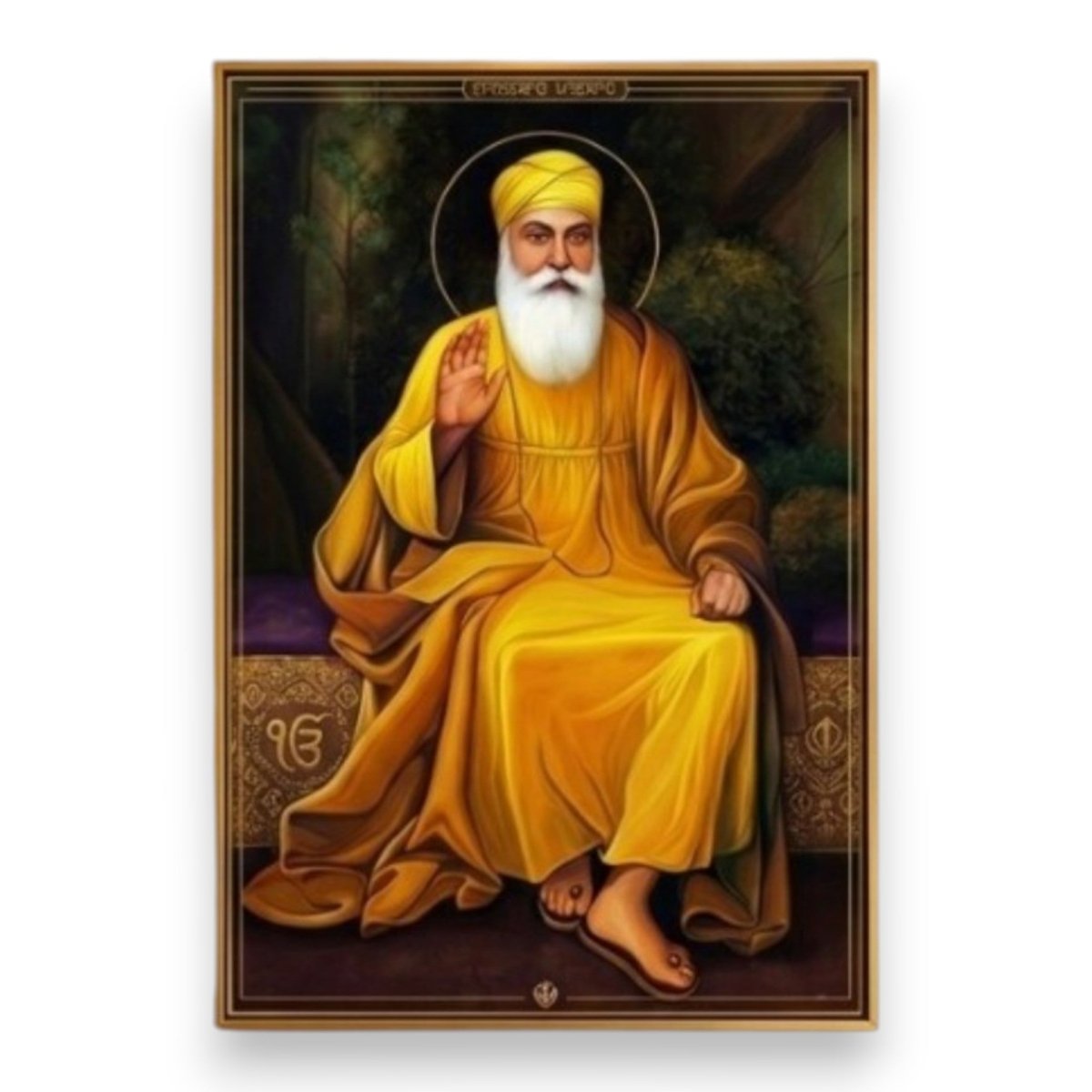Anand Karaj Decor: Eternal Peace Guru Nanak Sketch (24 x 36 Inches)