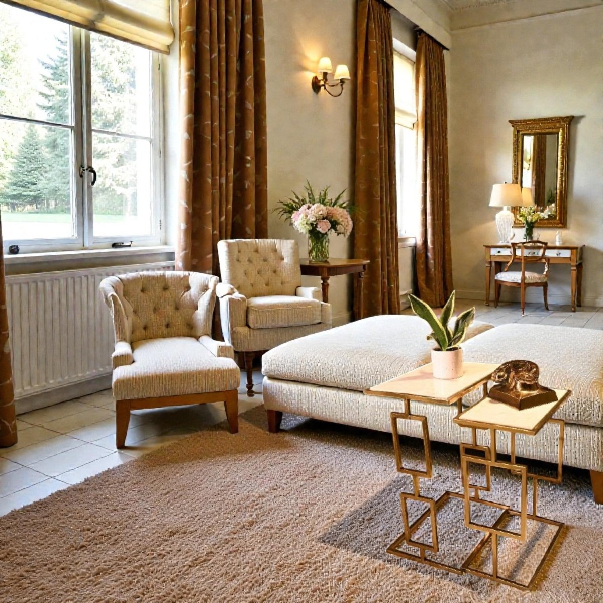 Apollo Faux Marble Nesting C - Table (set of 2)