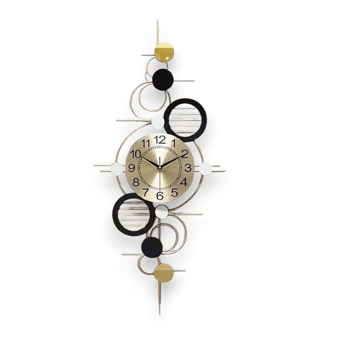 Architectural Deco Wall Clock (36 x 18 Inches)