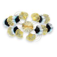 Thumbnail for Art Deco Ginkgo Wall Clock (44 x 25 Inches)