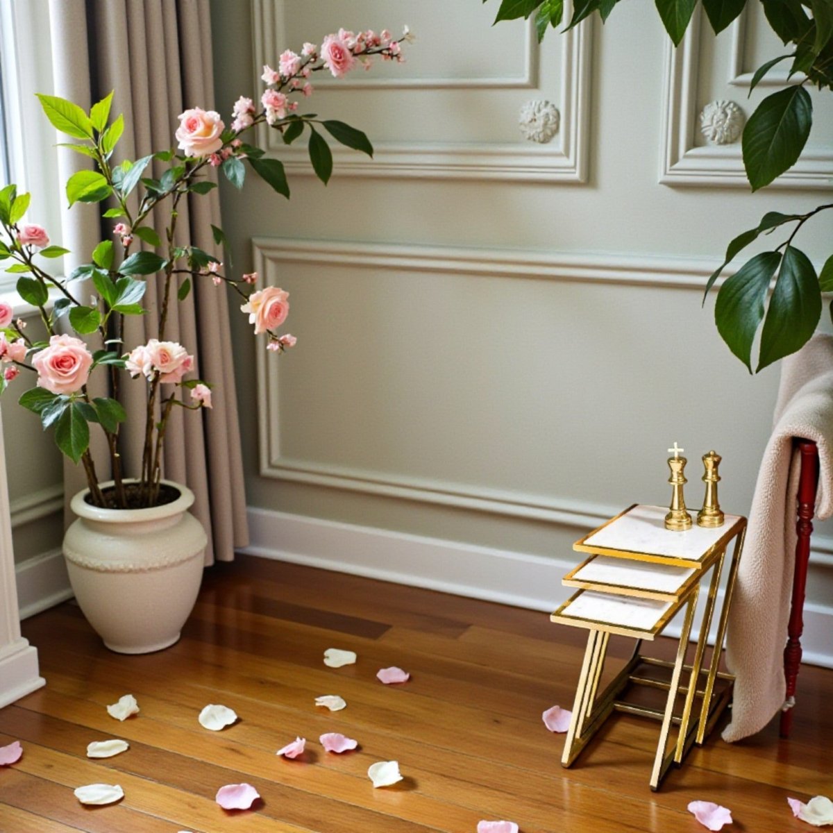 Art Deco Gold Z - Frame Accent (Set of 3)