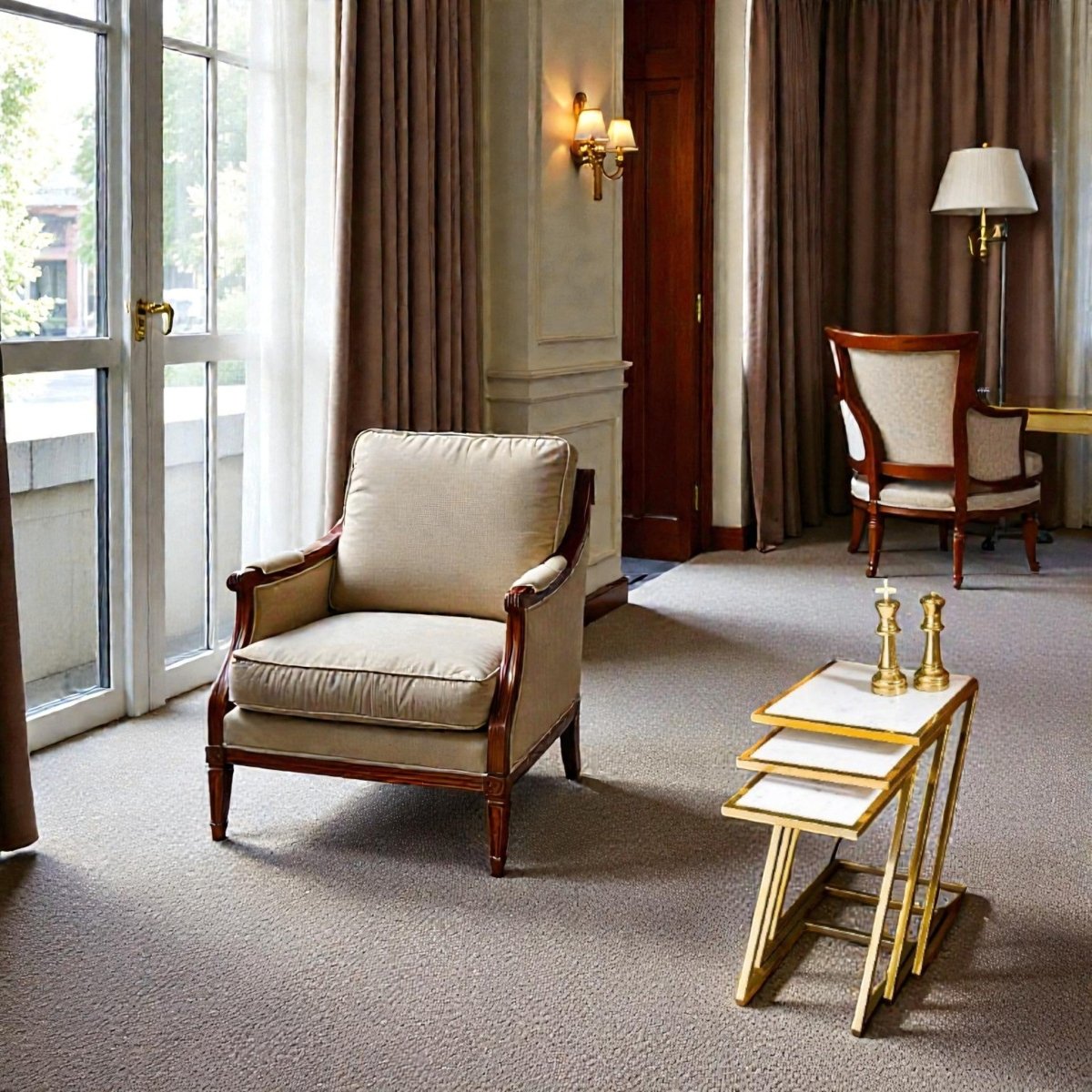 Art Deco Gold Z - Frame Accent (Set of 3)