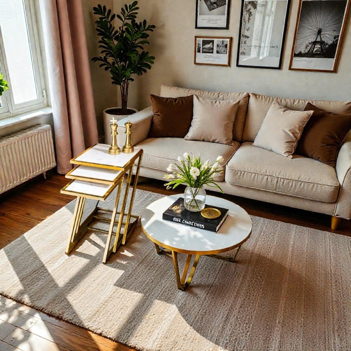 Art Deco Gold Z - Frame Accent (Set of 3)