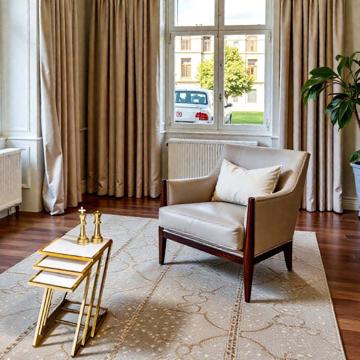 Art Deco Gold Z - Frame Accent (Set of 3)