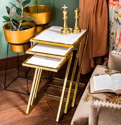 Art Deco Gold Z - Frame Accent (Set of 3)