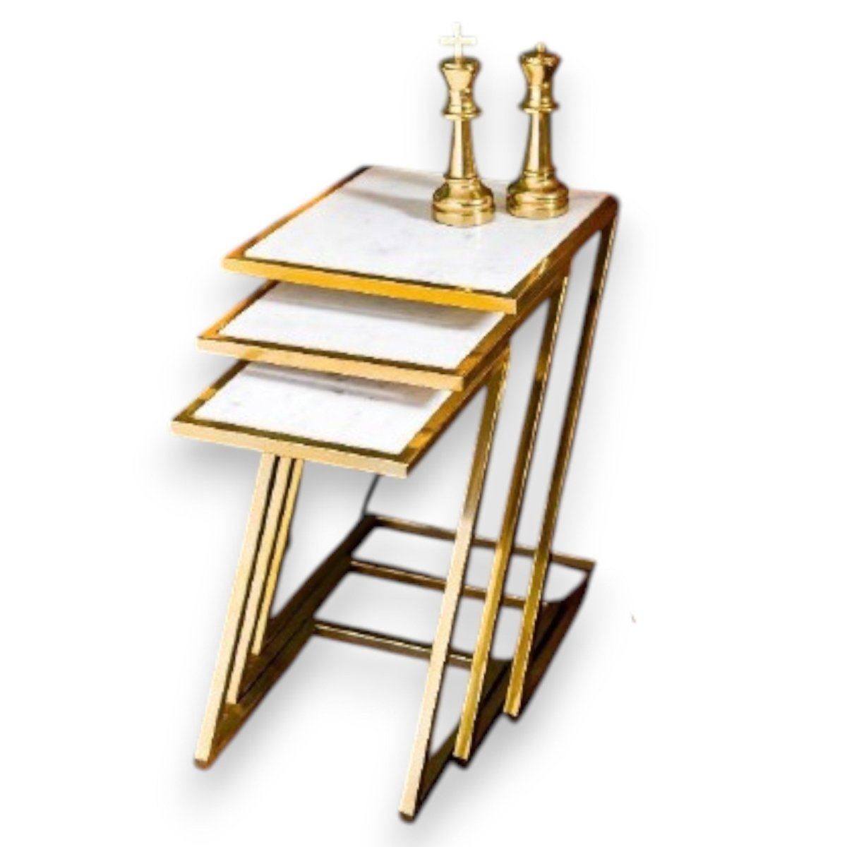 Art Deco Gold Z - Frame Accent (Set of 3)