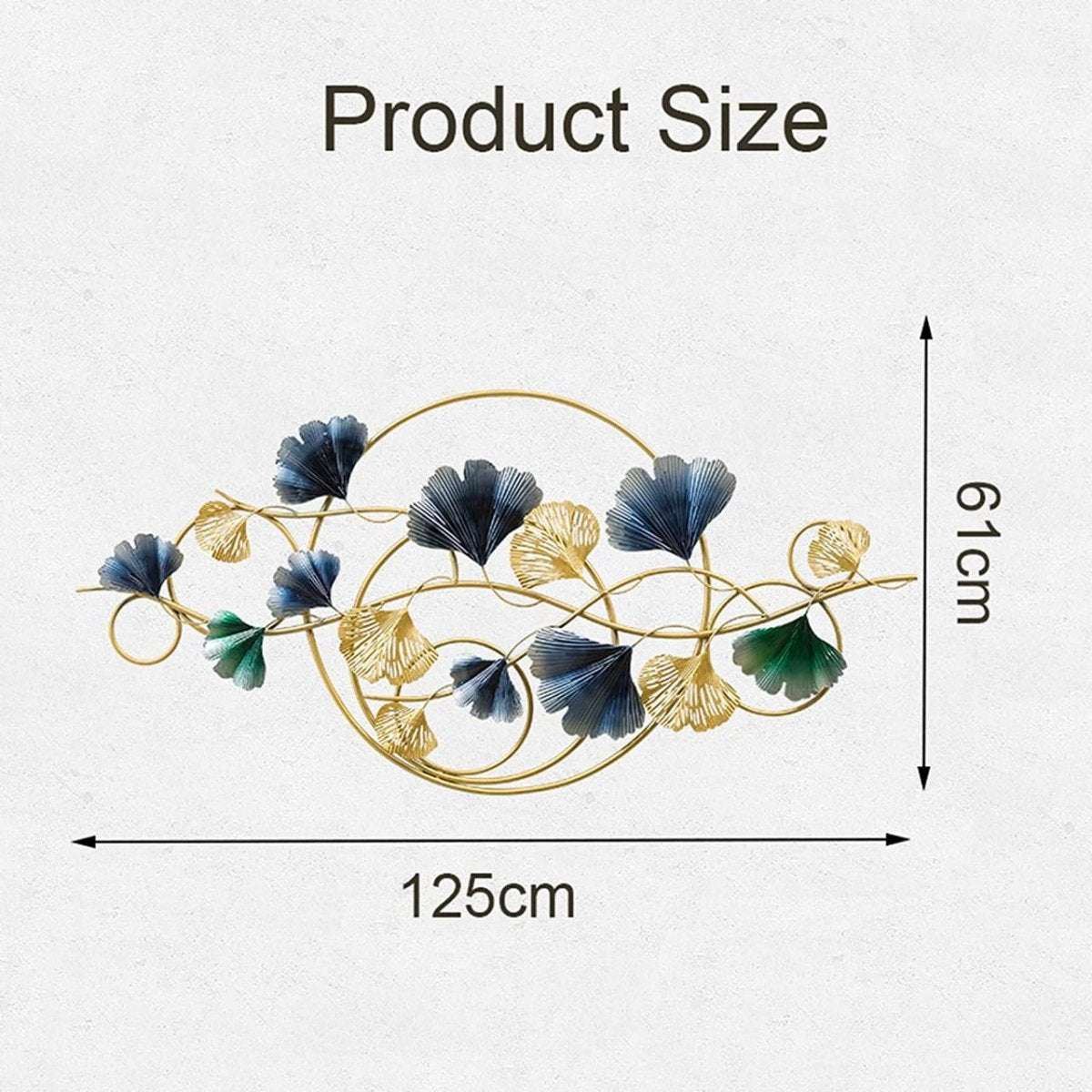 Aurelian Ginkgo Whisper Wall Art (125 x 61 cm)