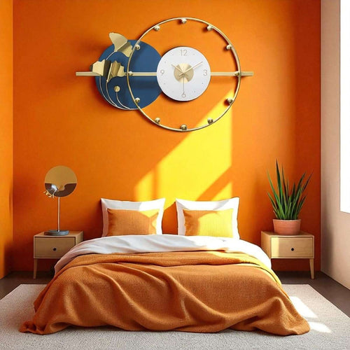 Azure Horizon Wall Clock (28.3 x 18.5 Inches)