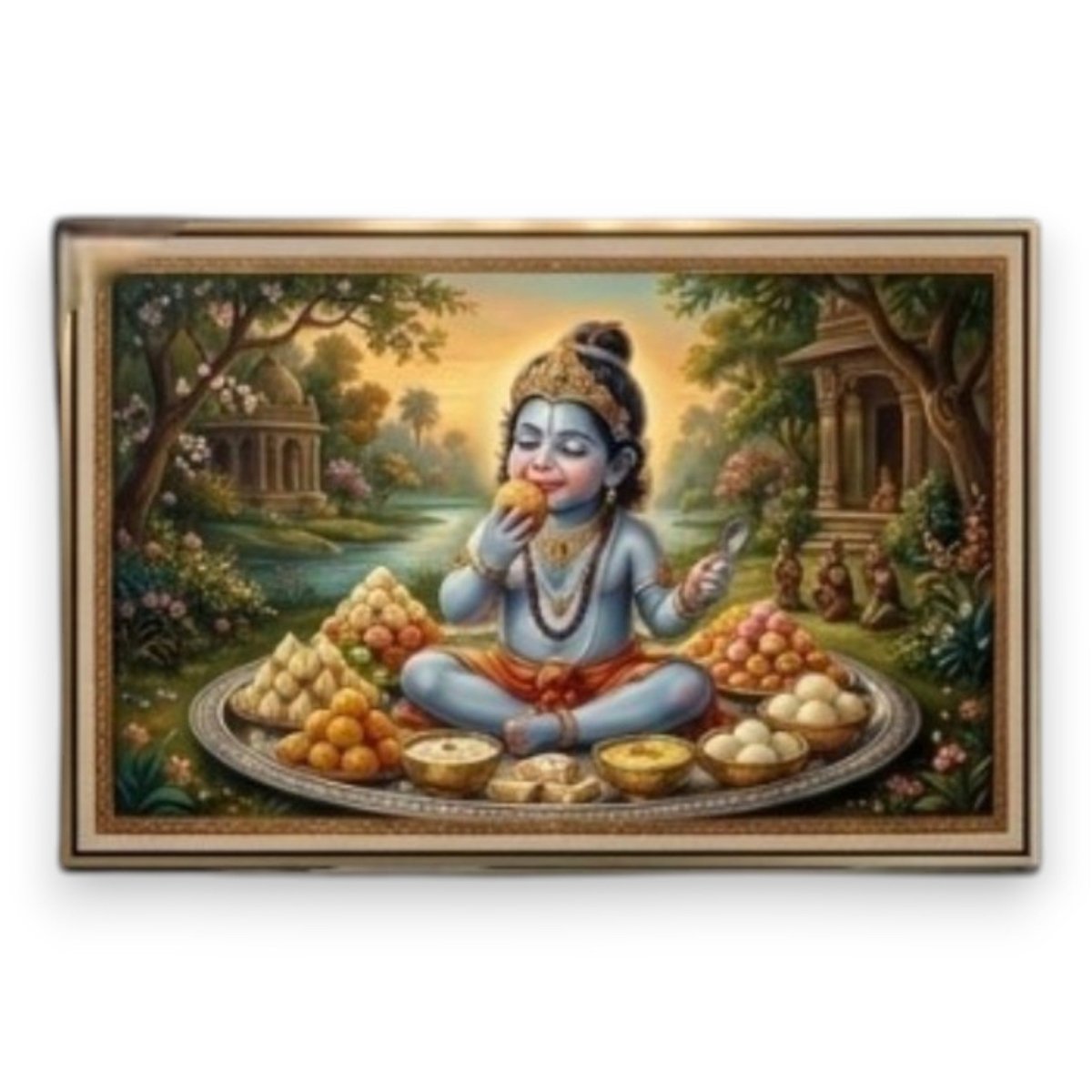Bal Hanuman: Anjaneya’s Delight: The Bal Roop Feast (36 x 24 Inches)