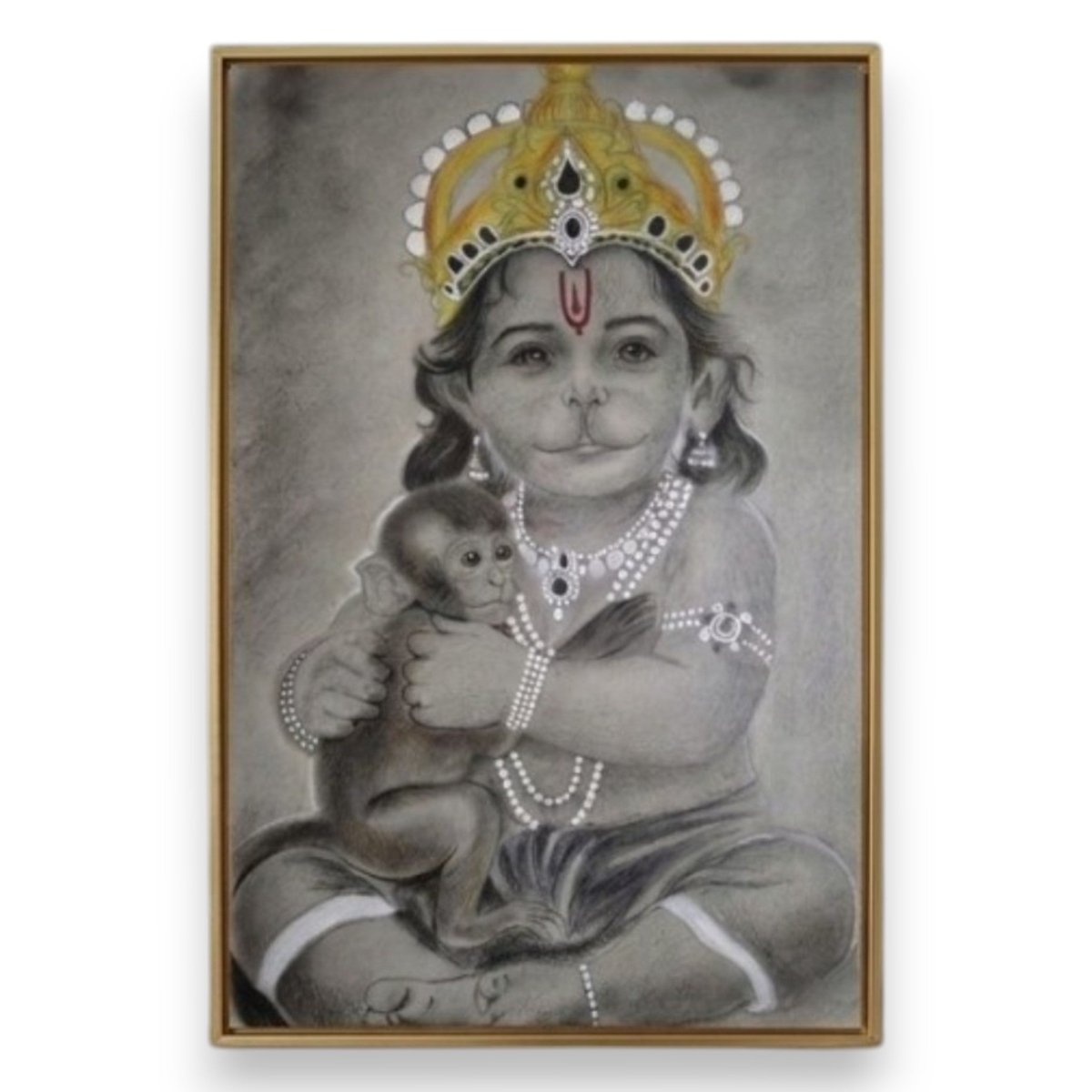 Bal Hanuman: The Anjaneya’s Grace: Balaji & The Little Vanara (24 x 36 Inches)