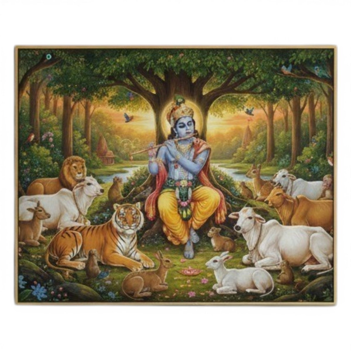 Bansuri Utsav: The Eternal Peace of Krishna’s Flute (36 x 24 Inches)