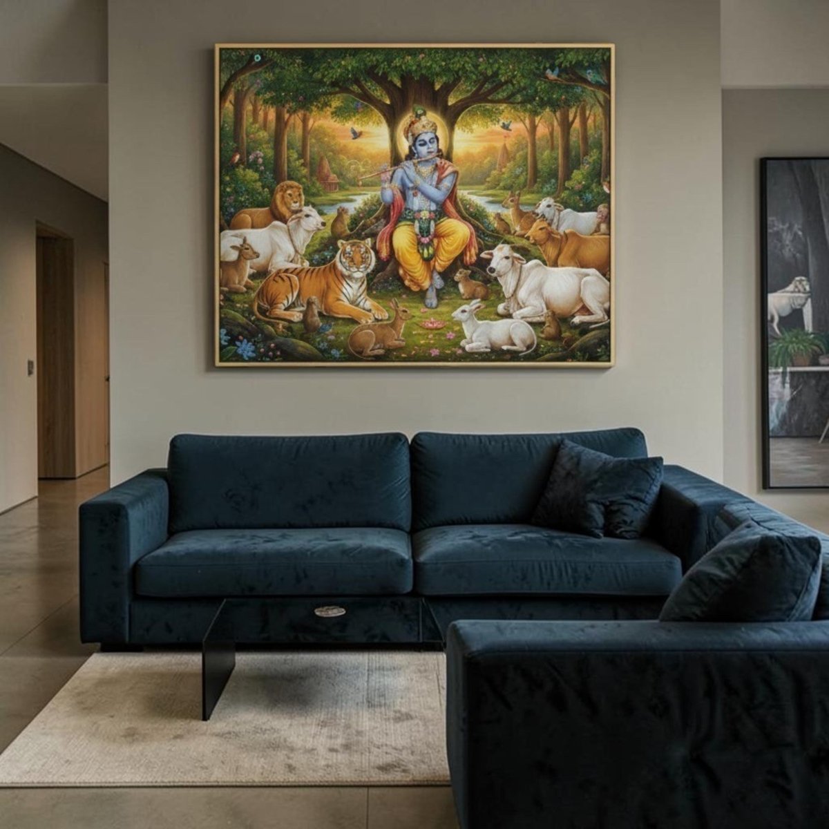 Bansuri Utsav: The Eternal Peace of Krishna’s Flute (36 x 24 Inches)