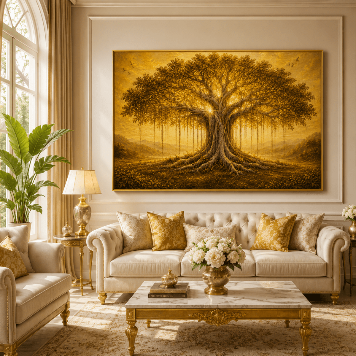 Banyan of Blessings:Sunehri Jadien, Anant Prakash (36 x 24 Inches)