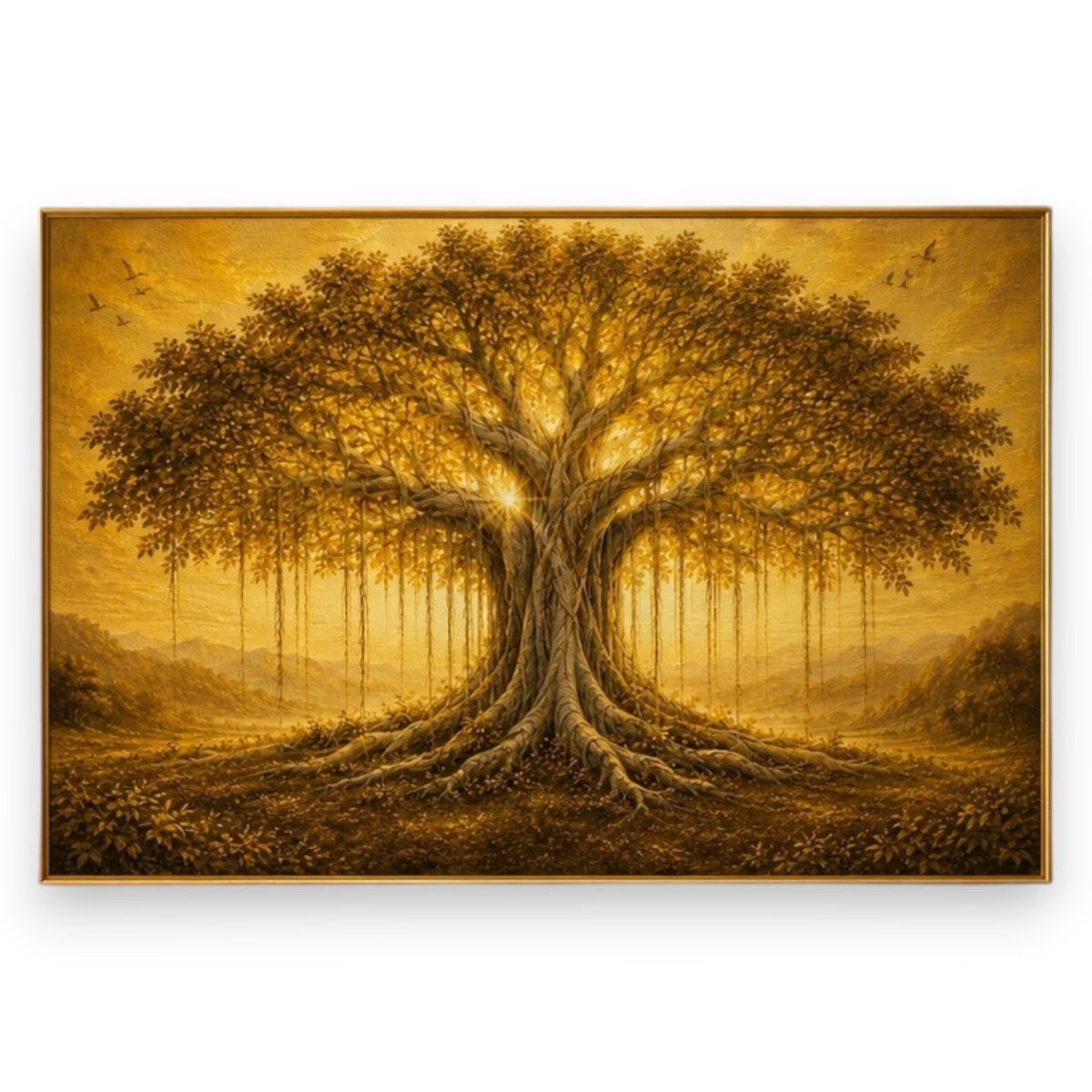 Banyan of Blessings:Sunehri Jadien, Anant Prakash (36 x 24 Inches)