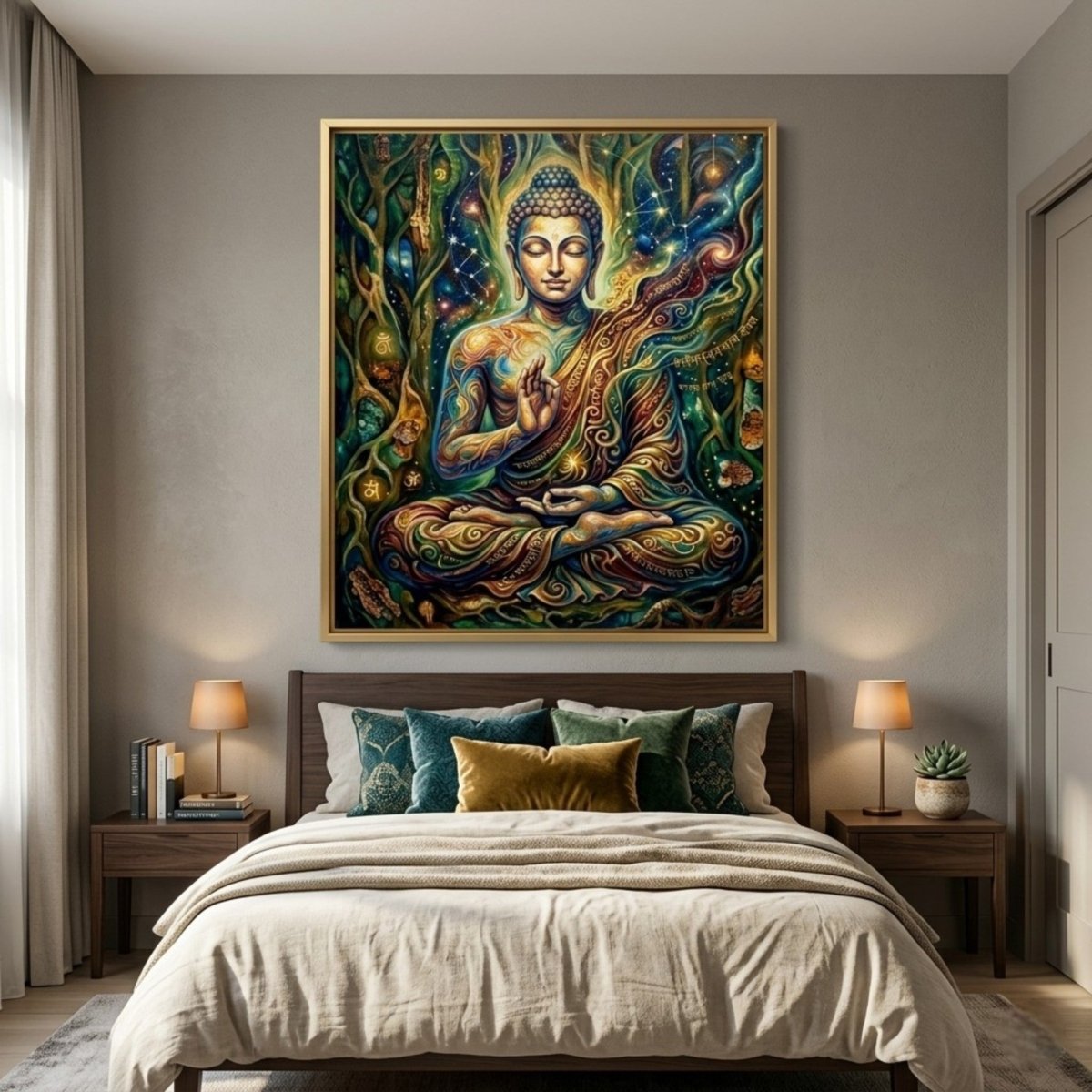 Buddha: Nirvana in the Nakshatras (24 x 36 Inches)