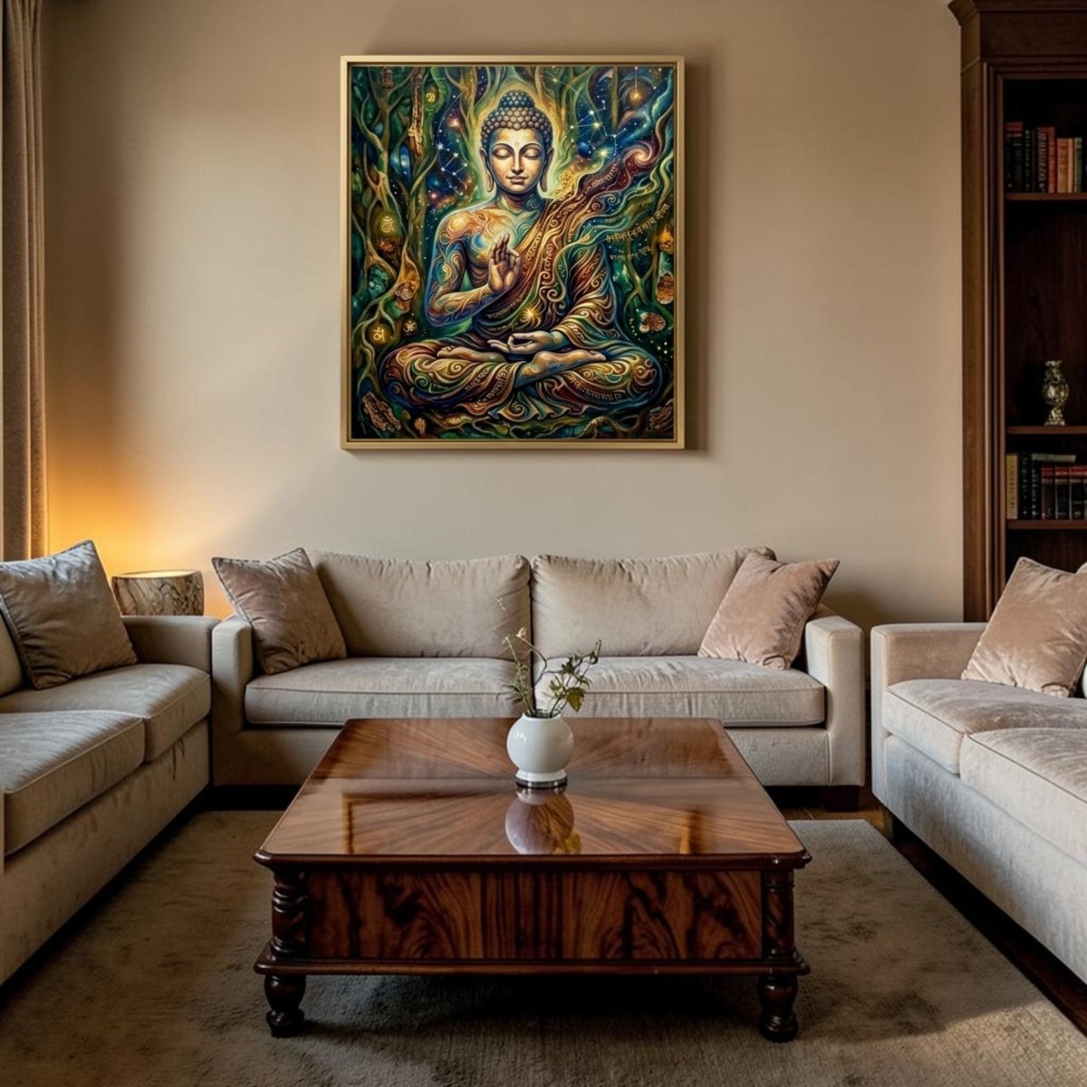 Buddha: Nirvana in the Nakshatras (24 x 36 Inches)