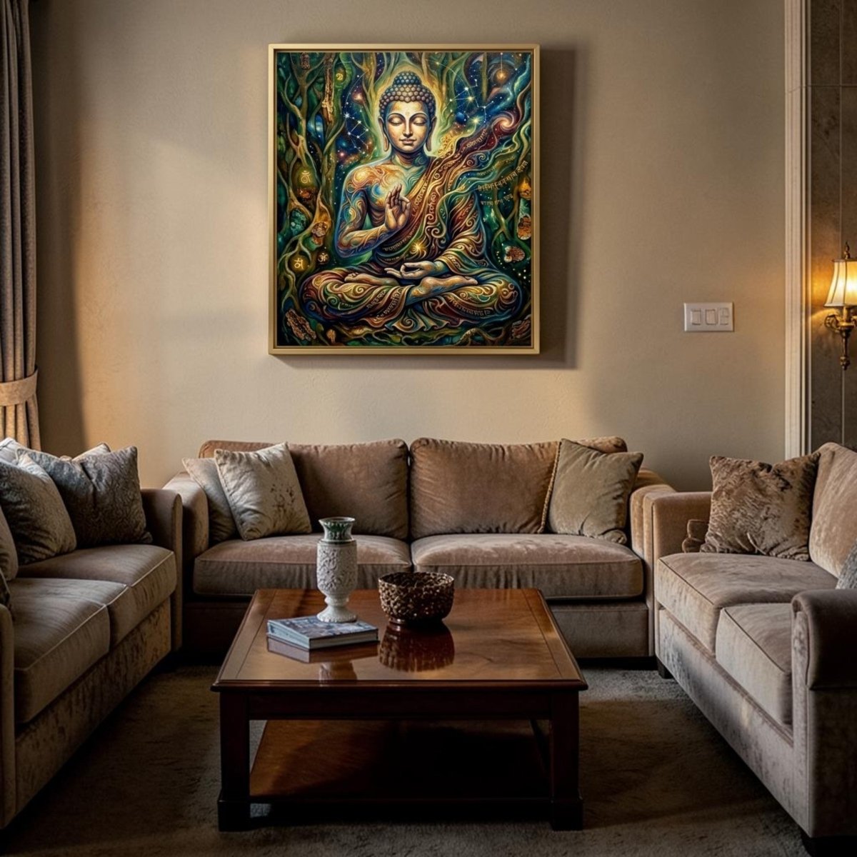 Buddha: Nirvana in the Nakshatras (24 x 36 Inches)