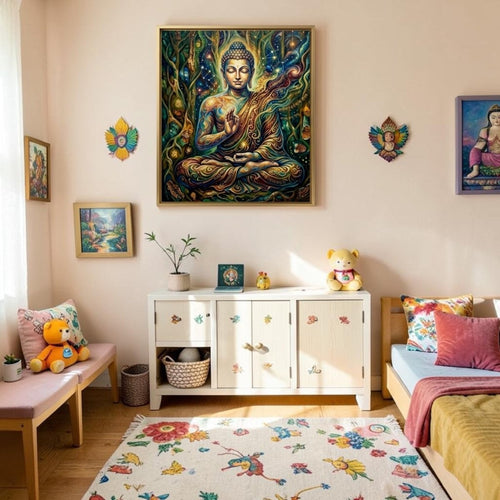 Buddha: Nirvana in the Nakshatras (24 x 36 Inches)