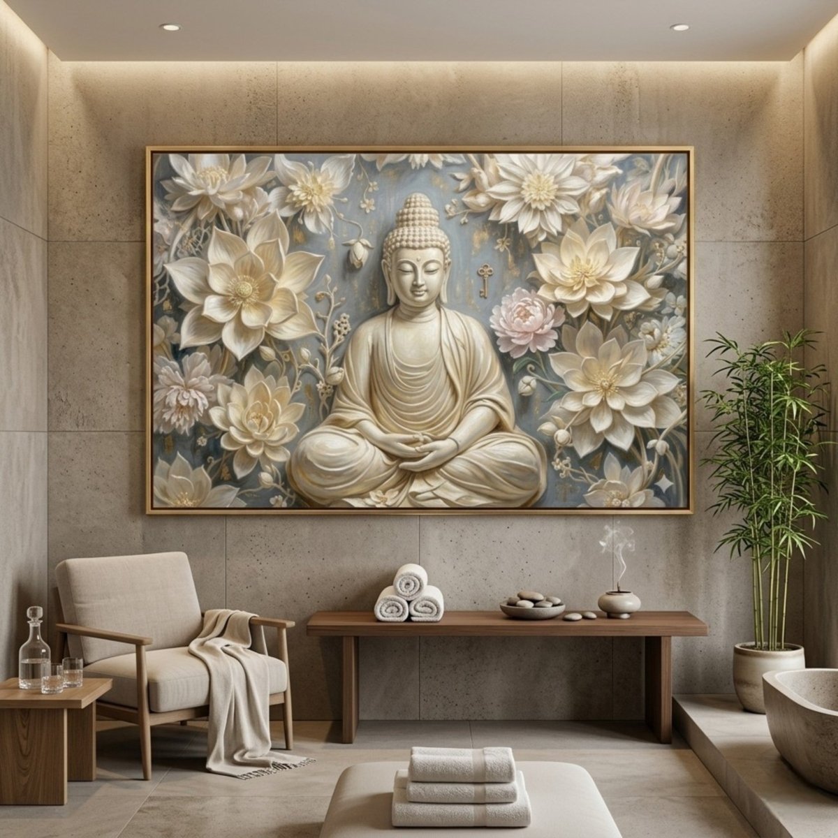 Buddha: The Bodhi - Pushpa: The Sacred Key to Inner Peace (36 x 24 Inches)