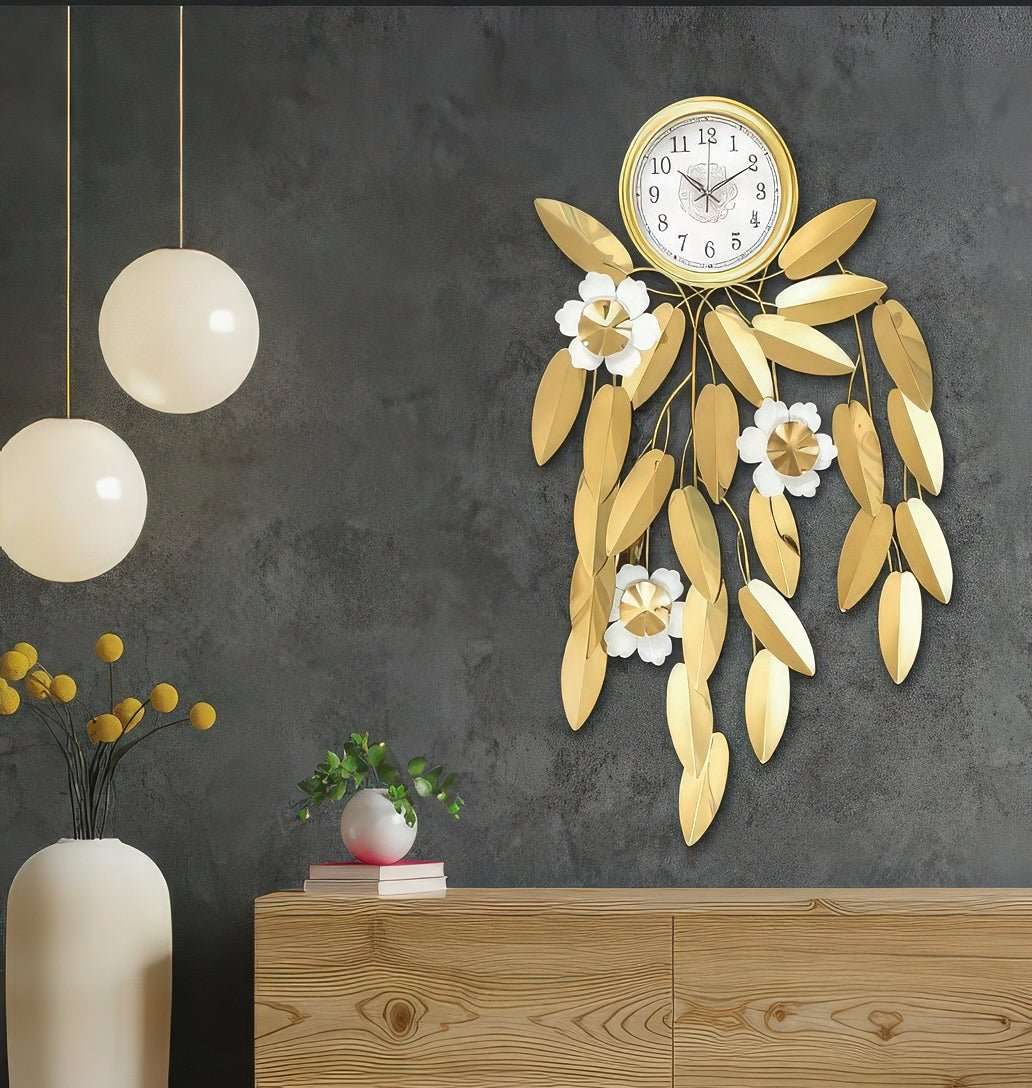 Cascading Bloom Timepiece (42 x 23 Inches)