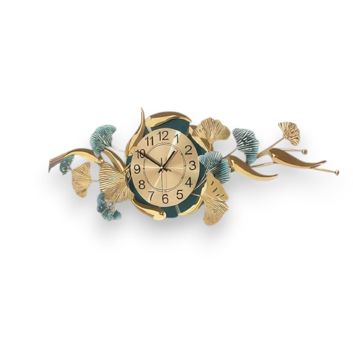 Celestial Ginkgo Timekeeper Wall Clock (43 x 15 Inches)