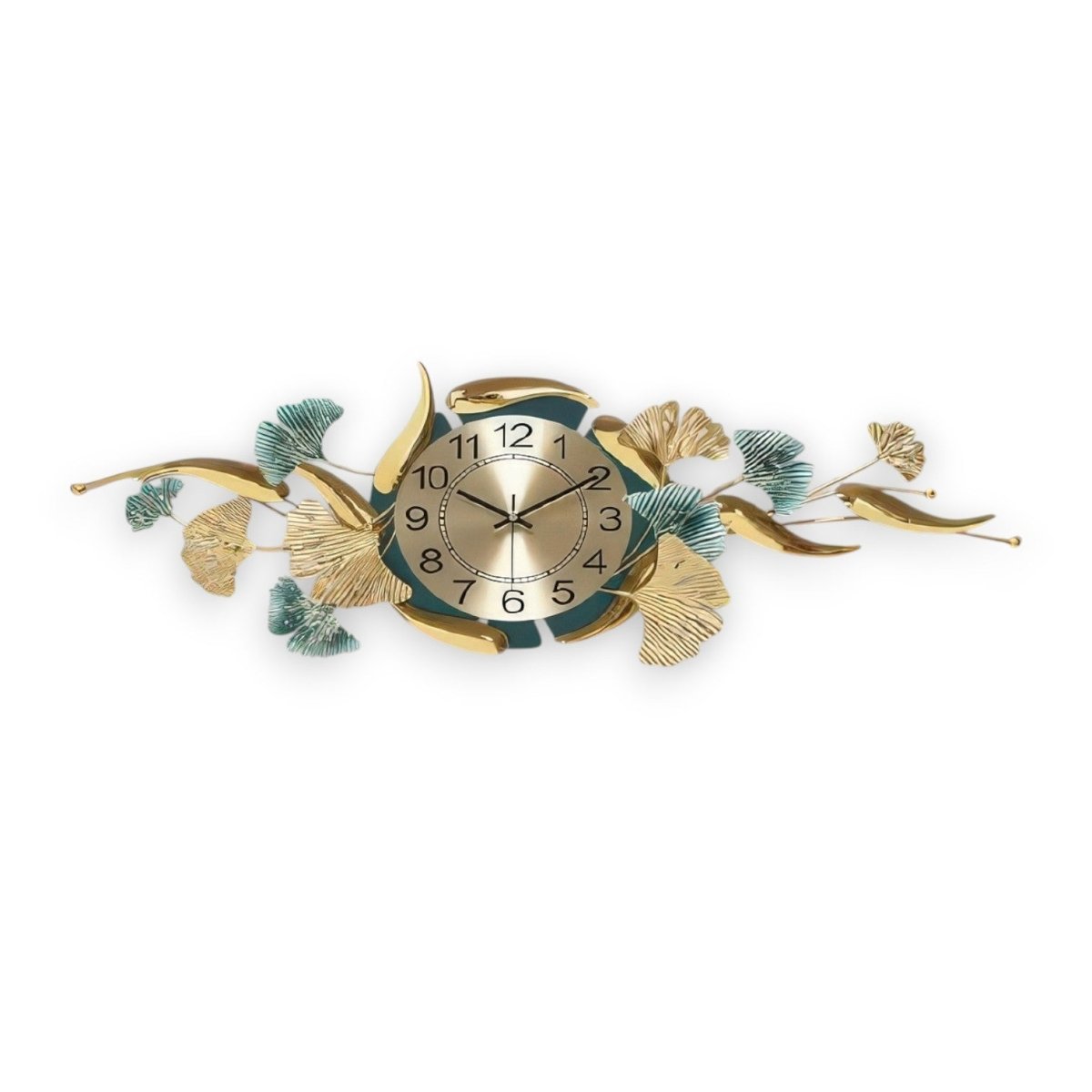 Celestial Ginkgo Timekeeper Wall Clock (43 x 15 Inches)