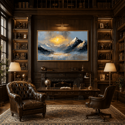 Celestial Light Over the Glacial Basin (48 x 24 Inches)