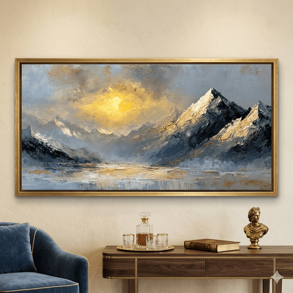 Celestial Light Over the Glacial Basin (48 x 24 Inches)