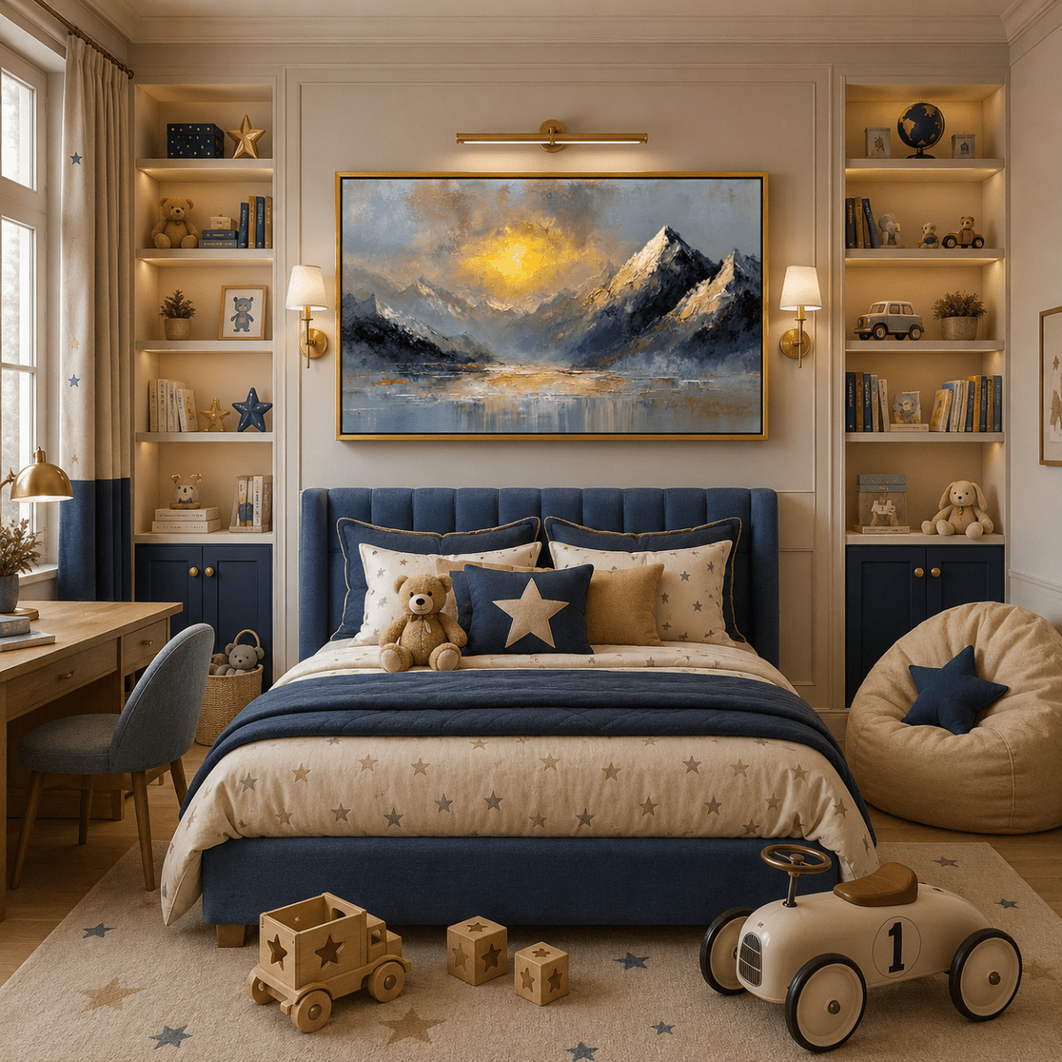 Celestial Light Over the Glacial Basin (48 x 24 Inches)