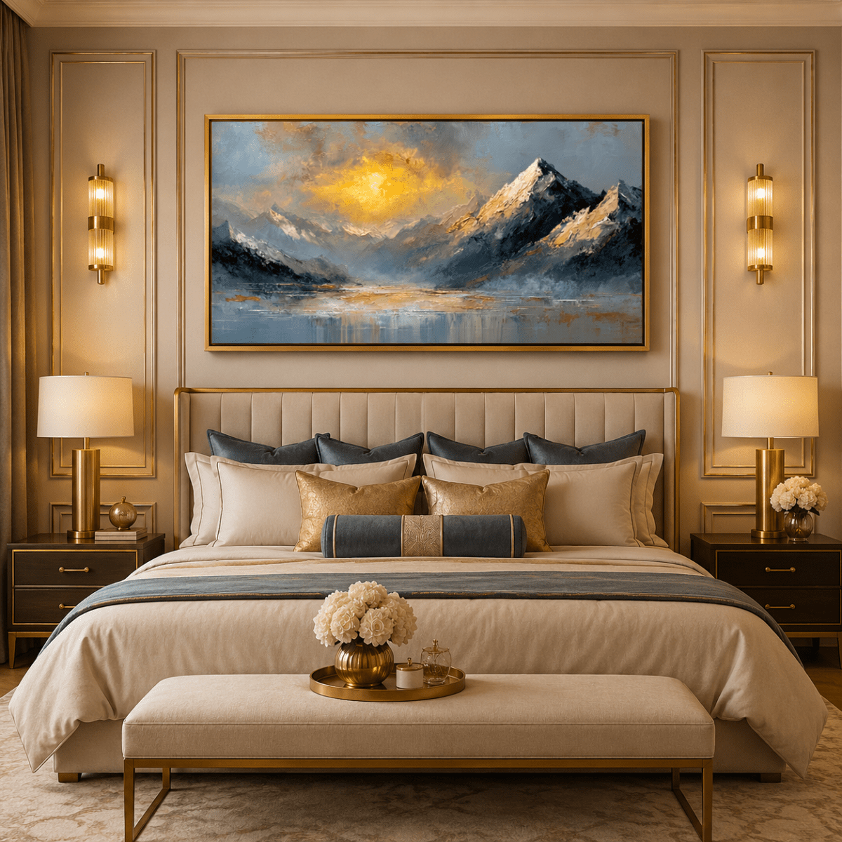 Celestial Light Over the Glacial Basin (48 x 24 Inches)