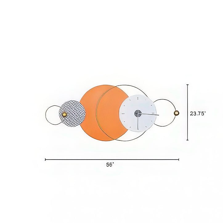 Celestial Rhythm Artistic wall clock (56 x 24 Inches)