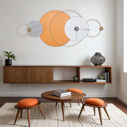 Celestial Rhythm Artistic wall clock (56 x 24 Inches)