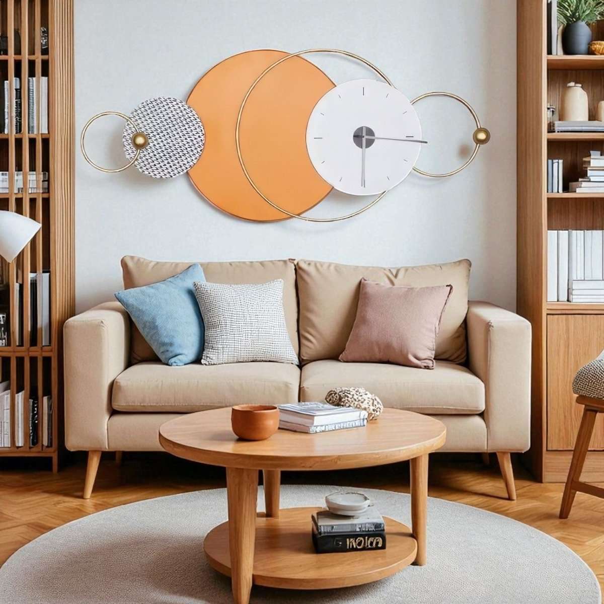 Celestial Rhythm Artistic wall clock (56 x 24 Inches)