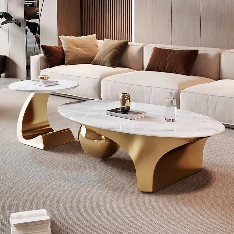 Centre Table:The Serpentine Marble Tables